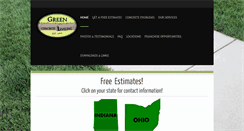Desktop Screenshot of greenconcreteleveling.com